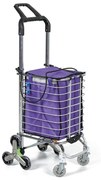 Schodiskový skladací nákupný vozík, nosnosť 30 kg