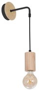 Nástenné svietidlo Lines 1, drevené telo svietidla