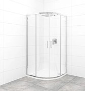 Sprchový kút štvrťkruh 90x90 cm SAT TEX SATBKTEXS90CRT