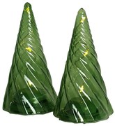 Zelená vianočná svetelná dekorácia 2 ks ø 6 cm Vilma – Sirius