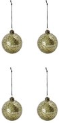 House Doctor Vianočná ozdoba Chosen Gold – set 4 ks