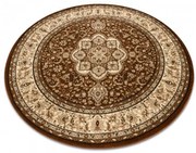 Koberec ROYAL ADR kruh vzor 521 hnedý
