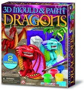 Sadrové odliatky - 3D draky