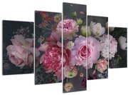 Obraz - Záhradné kvety (150x105 cm)