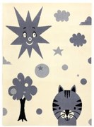 Koberec BCF FLASH Smile 3992 - krém / sivý