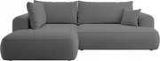 Rohová sedacia súprava Olivo II (L) (sivočierna svetlejšia čierna)