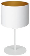 Stolná lampa ARDEN 1xE27/60W/230V pr. 18 cm biela/zlatá