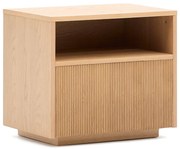 Nočný stolík v dekore duba v prírodnej farbe Helvine – Kave Home