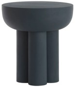 Kovový okrúhly odkladací stolík ø 46 cm Mikola – Light &amp; Living