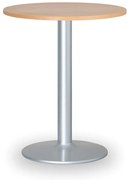 Konferenčný stolík FILIP II, priemer 80 cm, sivá podnož, buk