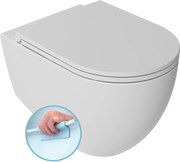 Isvea Isvea, INFINITY závesná WC misa, Rimless, 36,5x53cm, matná biela, 10NF02005-2L