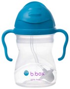 Hrnček so slamkou - kobaltovomodrý 240 ml