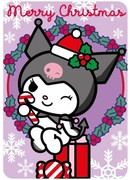 Vianočná flísová deka Kuromi - 100 x 140 cm