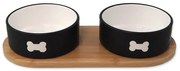 Keramická súprava misiek s podstavcom pre psa ø 13 cm Dog Fantasy – Plaček Pet Products