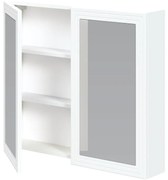 Závesná zrkadlová skrinka Bondi 80 cm, biela