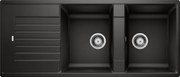 Blanco Zia 8 S, silgranitový drez 1160x500x190 mm, 2-komorový, čierna, BLA-526027