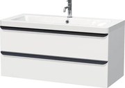 Kúpeľňová skrinka s umývadlom Naturel Pavia 105x53x49 cm biela mat PAVIA3105ZCE