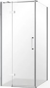 Roltechnik Outlet Jednokrídlové sprchové dvere OBDNL(P)1 s pevnou stenou OBDB - bez vaničky ROTH-Variant: šírka dverí: 80 cm, šírka pevnej steny: 80 …