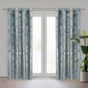 ZATEMŇOVACÍ ZÁVES NA KRÚŽKOCH ARIA 135X250 CM LISTY