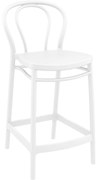 VICTOR BAR 65 záhradná barová stolička white