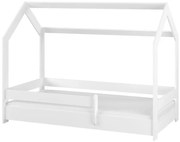 Detská domčeková posteľ LITTLE HOUSE - biela - 180x80 cm