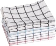 Utierky na riad (8 ks) modré tenké káro%