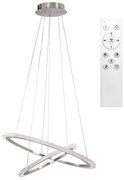 Toolight Toolight, LED závesné osvetlenie 60cm, 38W, 3500lm + diaľkové ovládanie, LHJ045-CP2, brúsená oceľ, OSW-50050