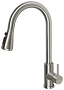 Sapho Sapho, MIKELA stojánkova drezová batéria s výsuvnou sprškou, nikel, 1106-30NK