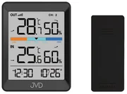 Digitálny vnútorný a vonkajší teplomer JVD T3340.1, čierny