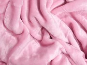 XPOSE® Mikroplyšová plachta Exclusive - ružová 180x200 cm