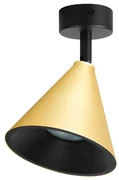 Bodové svietidlo Cone, 1x zlaté/čierne kovové tienidlo, b