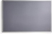 Nástenka VIRGINIA, 900x600 mm, šedá, hliníkový rám