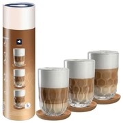 Leonardo poháre na latte s tanierikmi Gocce 390 ml 6 ks