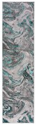 Behúň Eris Marbled Emerald, 60x230, modrá, chodba / predsieň, Flair Rugs