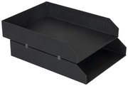 2x organizér na dokumenty HAKAN zo 100% recyklovateľného papiera 6x23x31 cm, čierny