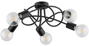 Prisadený luster BOSTON 5xE27/15W/230V čierna