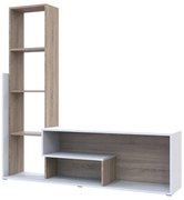 Obývacia stena Elend - biela / dub sonoma