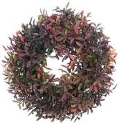Umelý veniec Azalea zeleno - fialová, pr. 27 cm