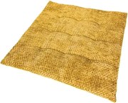 Podsedák na stoličky Chenille Cross 40x40 cm, žltý%