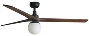 FARO 34276WT-11L - Stropný ventilátor KLIM L 1xE27/15W/230V orech/čierny pr.150c