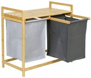Bambusový kôš na bielizeň Hanoi Duo
