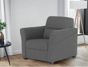 Kreslo Flavia, dymovo šedá látka%