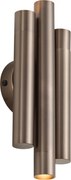 Moderné nástenné svietidlo tmavý bronz 3-svetlo - Pipes