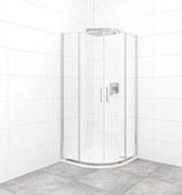 Sprchový kút štvrťkruh 80x80 cm SAT TEX SATBKTEXS80CRT