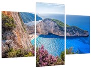 Obraz - Pláž Navagio, Grécko (90x60 cm)