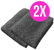 2x froté uterák Homa RIAN DARK GREY 30x50 cm