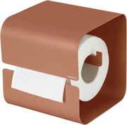 Hnedý oceľový držiak na toaletný papier bez vŕtania Turbo-loc Lizan – Wenko