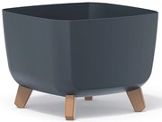 Plastový kvetináč na nožičkách DGQL300 29 cm - antracit