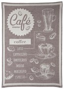 Kuchynská utierka 50x70 cm CAFE hnedá