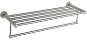 Mexen Remo, polica s vešiakom na uteráky, brúsená oceľ, 7050720-97